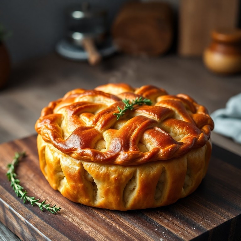 Tourtière Végétarienne aux Légumes Rôtis et aux Fines Herbes
