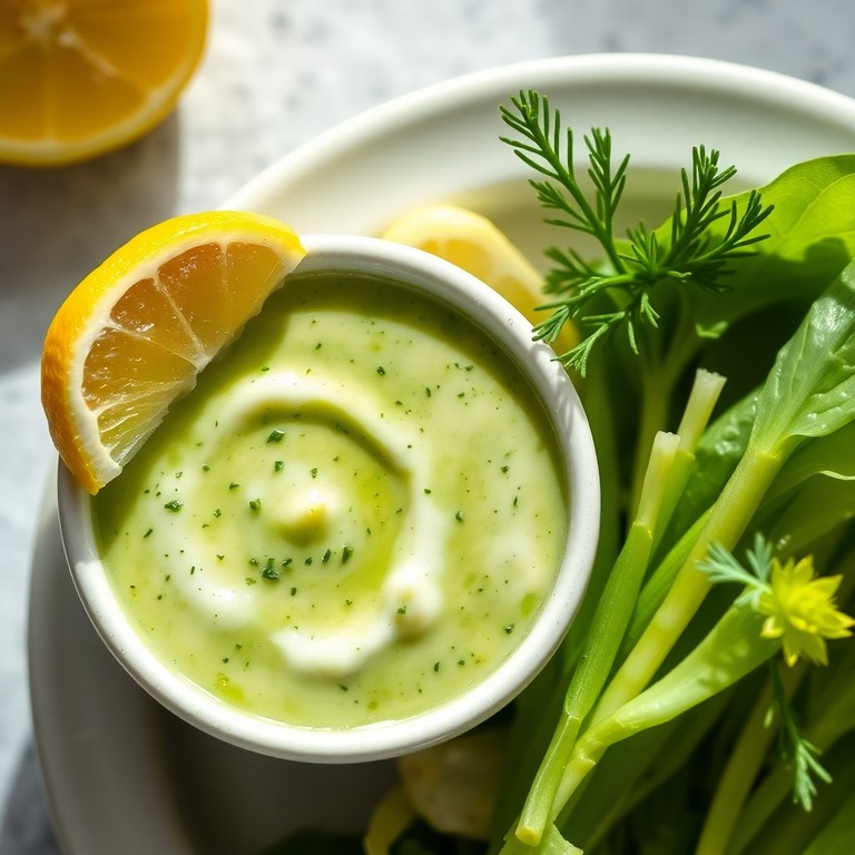 Cremiges Joghurt-Dill-Dressing für Endiviensalat