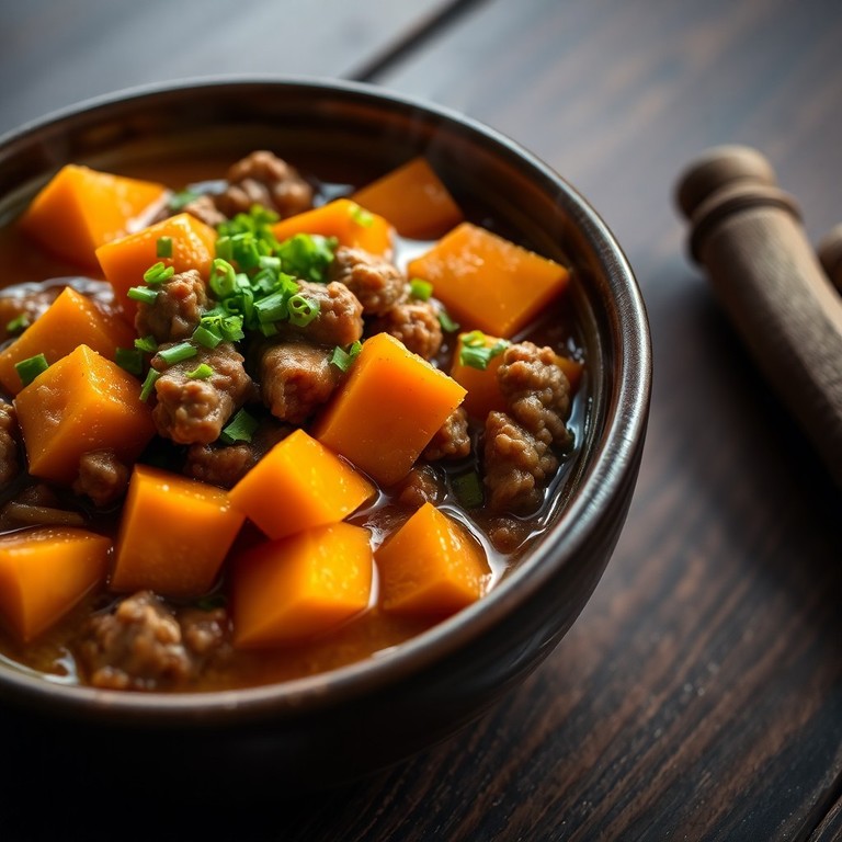 Ароматное Тыквенное Рагу с Фаршем и Луком