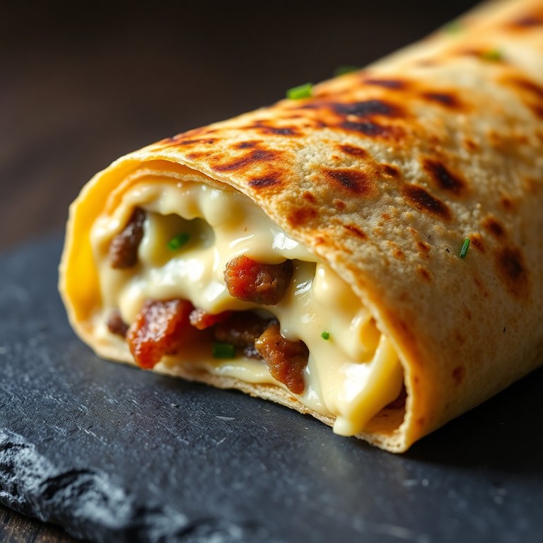 Wrap Chaud Savoyard aux Lardons et Reblochon Fondant