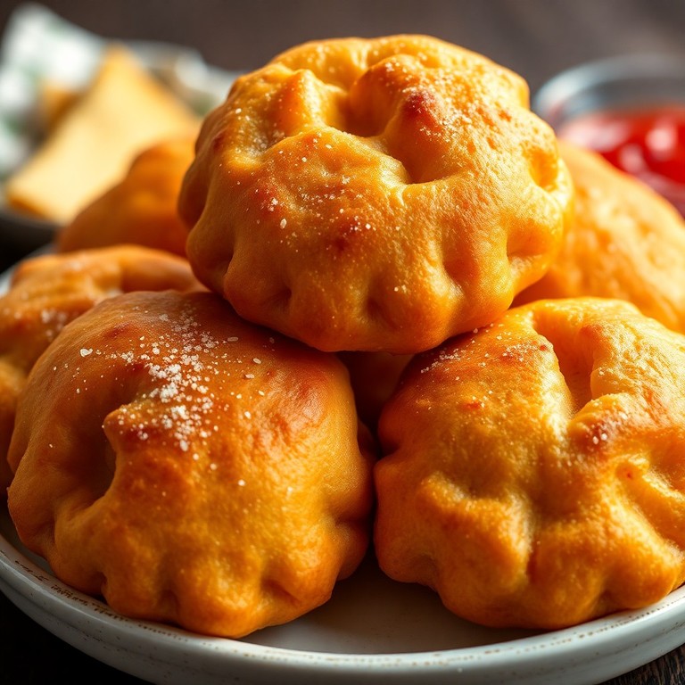 Lariquinha Crocante de Massa de Pastel com Presunto e Queijo