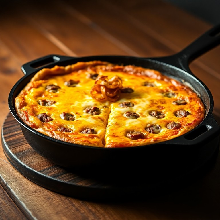 Frittata de Salchicha y Cebolla con Queso