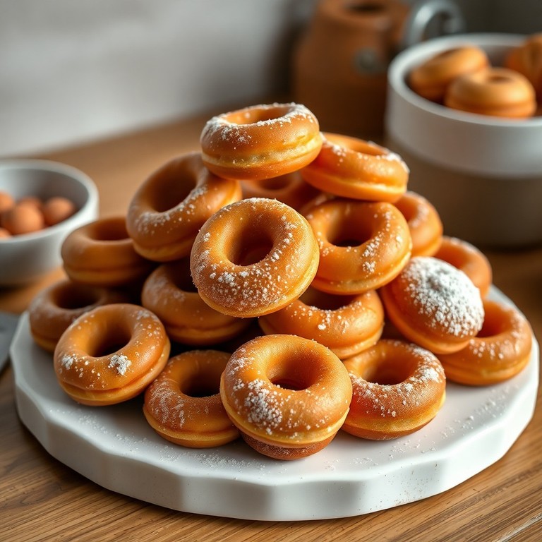 Mini Donas Clásicas (Receta para 40 Personas)