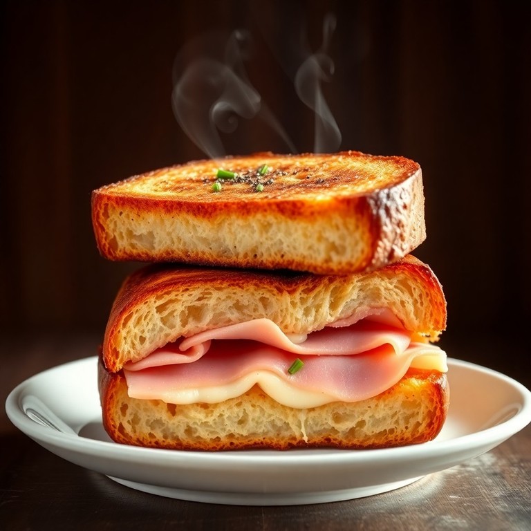 Savory Ham and Cheese Pain Perdu (French Toast)
