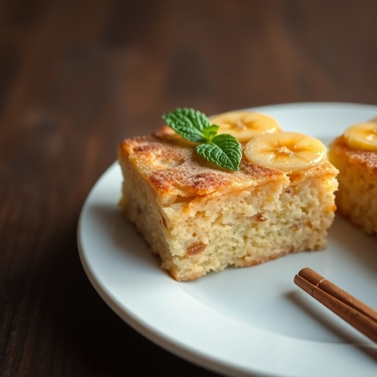 Budín Rápido de Plátano y Pan con Huevo