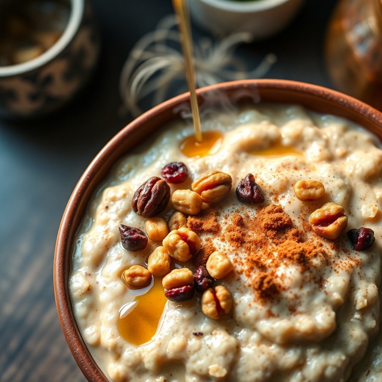 Porridge Réconfortant à l'Avoine et aux Fruits Secs