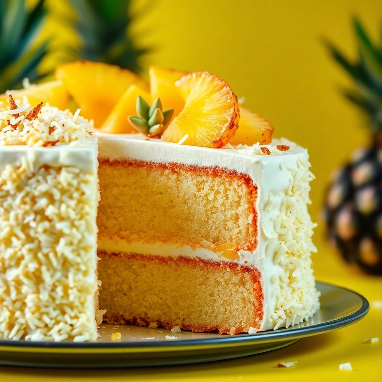 Bolo Cremoso Piña Colada Sem Álcool