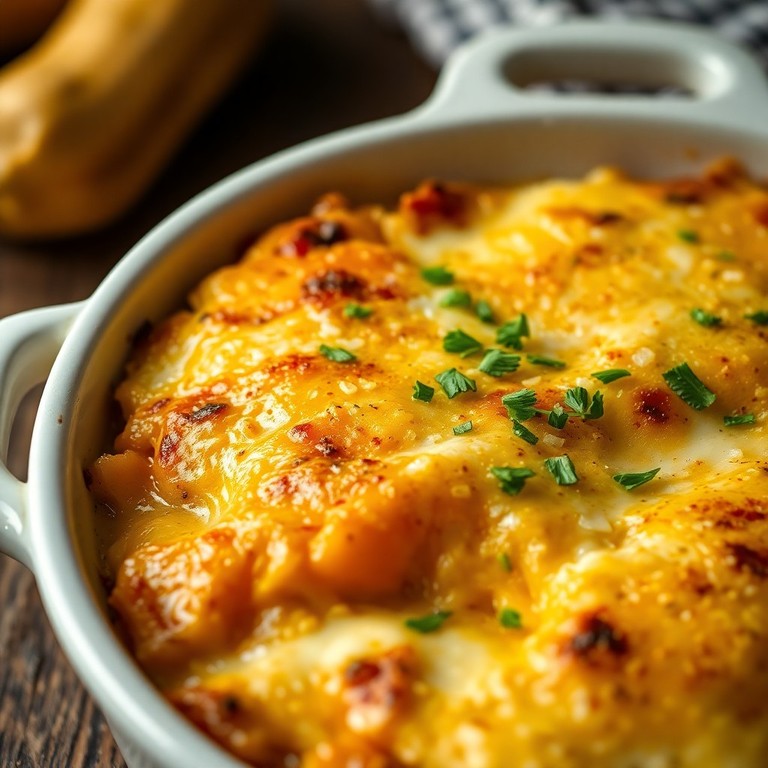 Gratin Crémeux de Butternut et Poulet aux Herbes