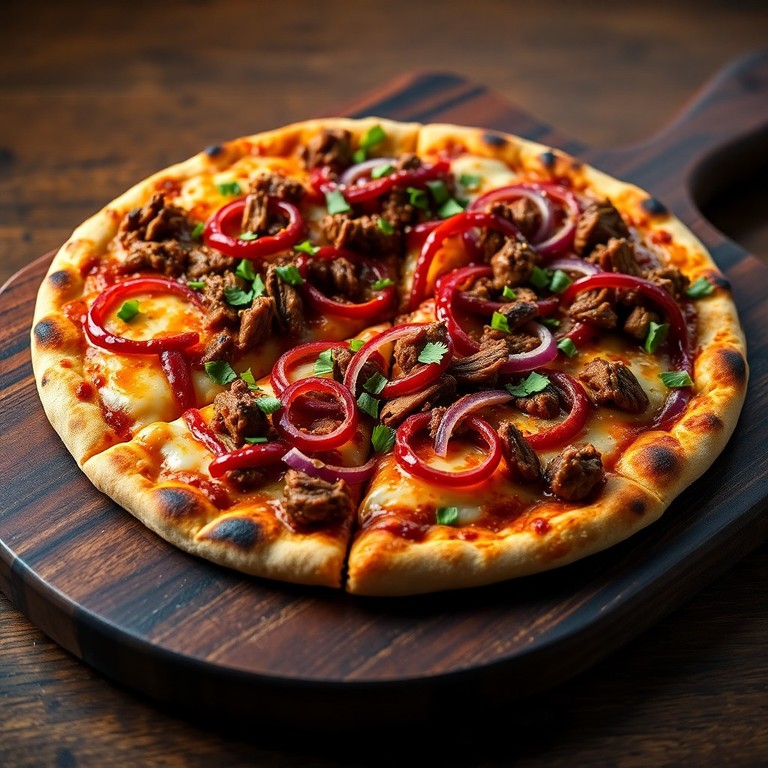 Pulled Pork Pizza met Gerookte Barbecue Saus