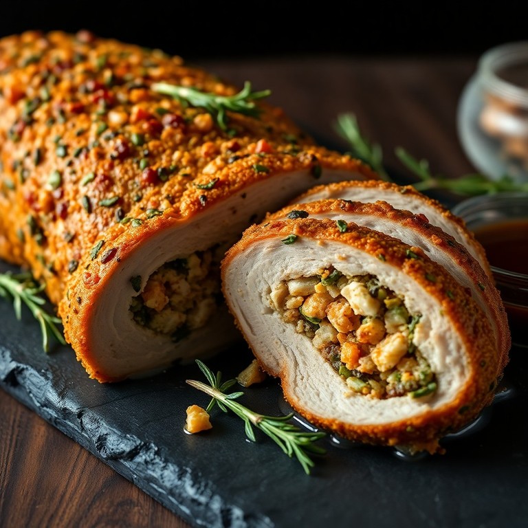 Herb-Crusted Stuffed Pork Loin Roast