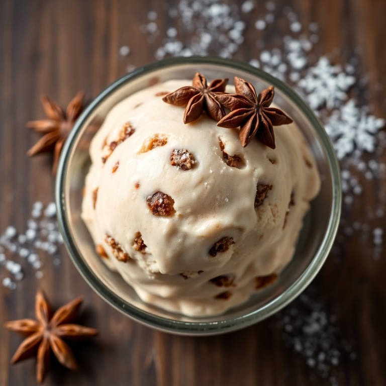 Festliches Lebkuchen-Crumble-Eis