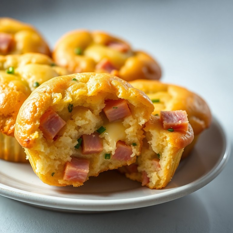 Muffins Moelleux au Jambon et Gruyère