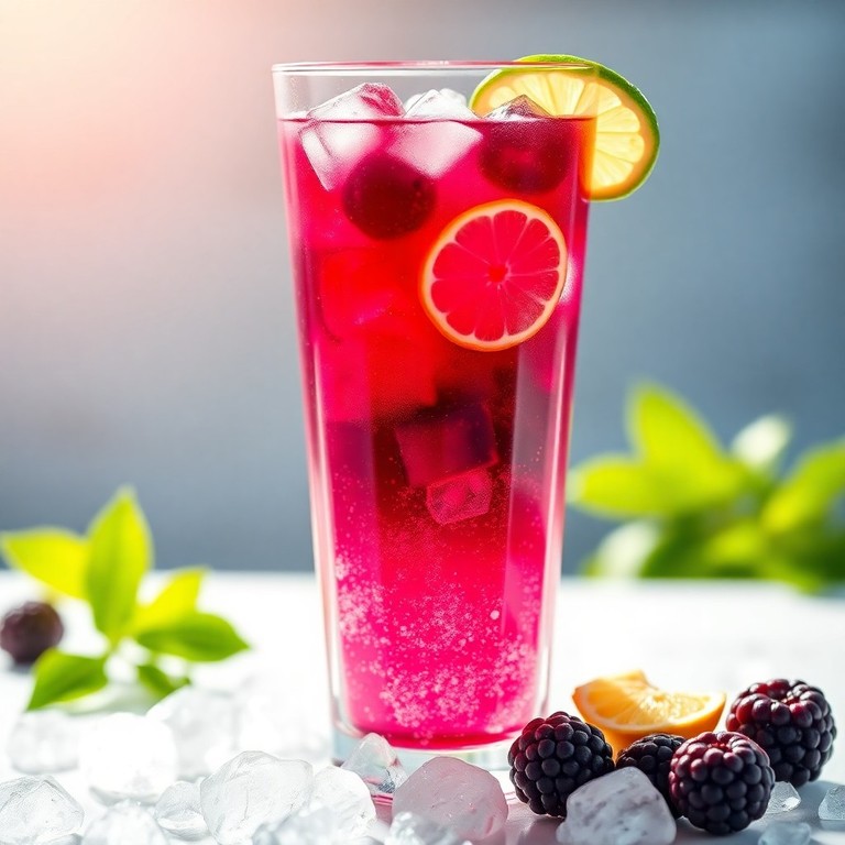 Sparkling Blackberry Ginger Refresher Mocktail