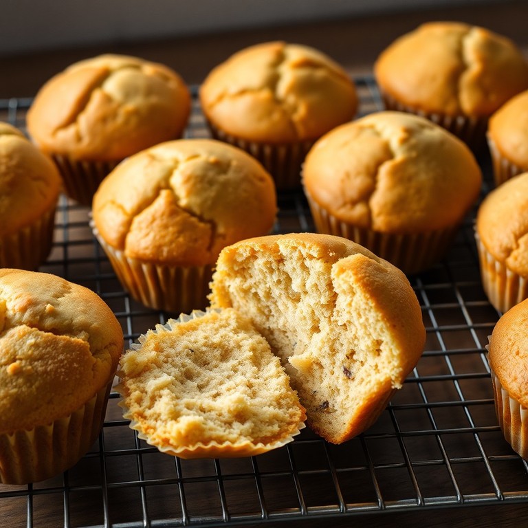 Classic Soft and Fluffy Lactose-Free Muffins with Salted Butter