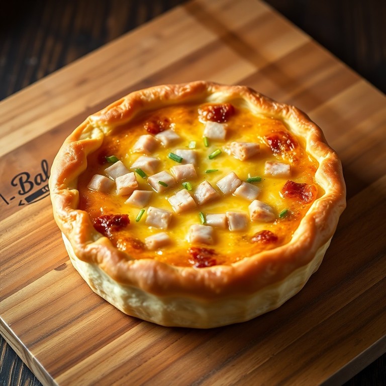 Classic Ham and Gruyère Quiche with Flaky Puff Pastry