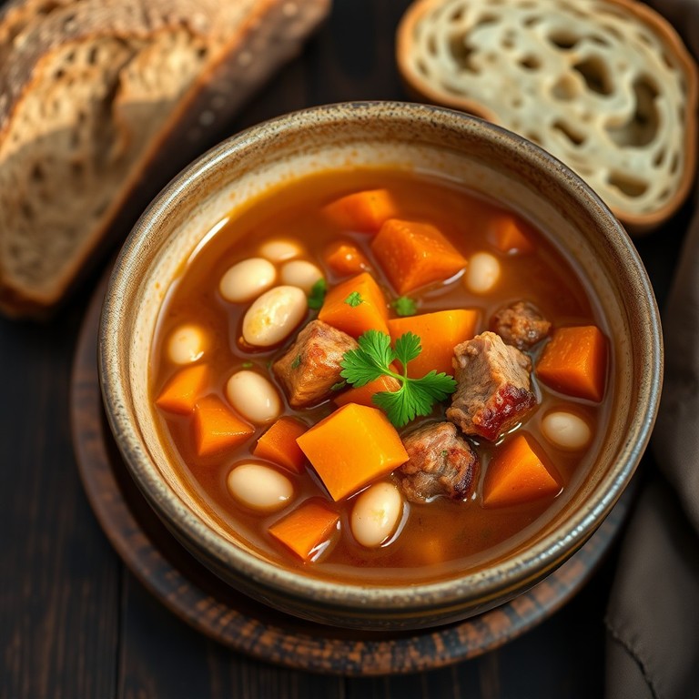 Hearty Smoked Kassler and White Bean Stew