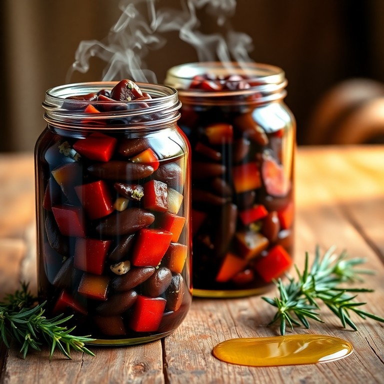 Mediterraner Riesenbohnensalat im Schnellkochtopf (Eingekocht)