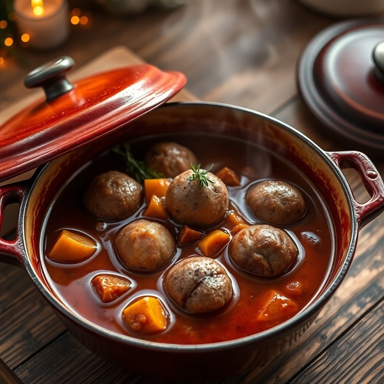 Cocotte de Noël Végétale aux Boulettes Farcies Umami
