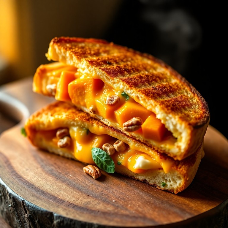 Roasted Butternut & Sweet Potato Grilled Cheese Toastie