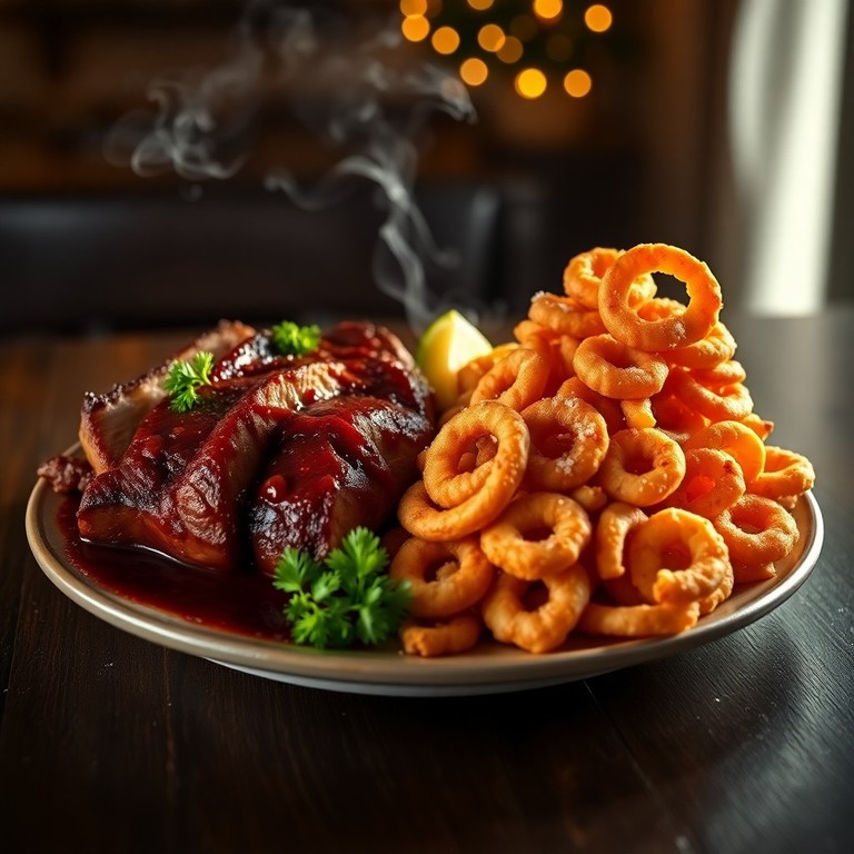 Frittura di Pesce Misto e Brasato di Manzo al Vino Rosso