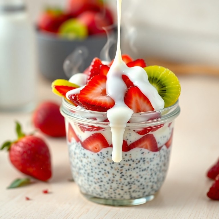 Vegan Strawberry Kiwi Chia Breakfast Bowl