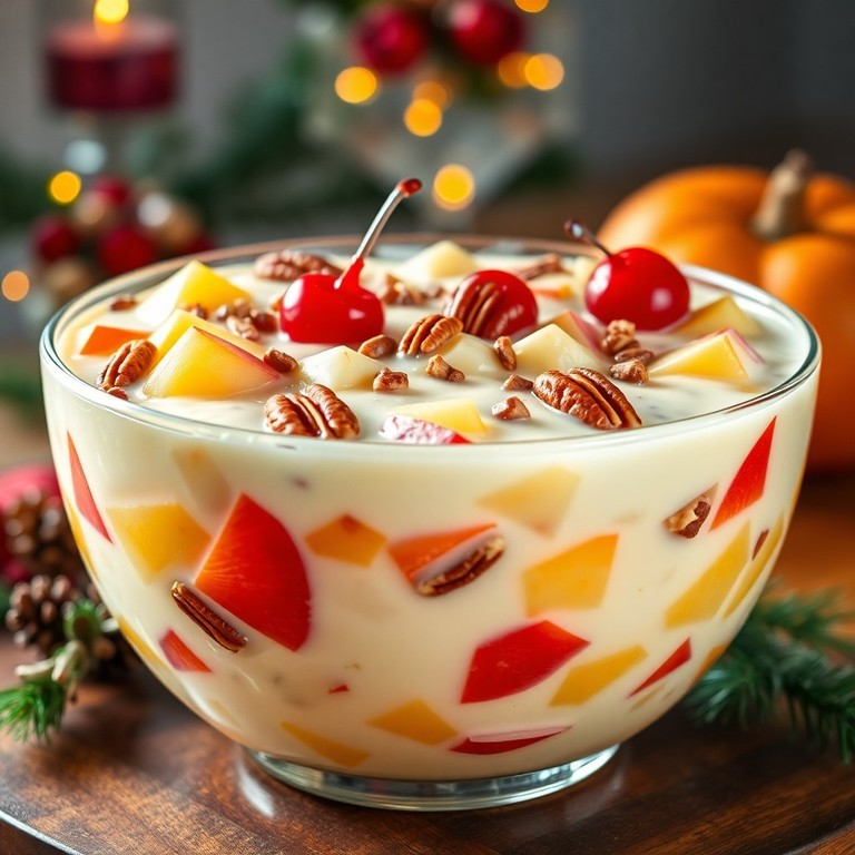 Cóctel de Frutas Navideño Clásico Cremoso