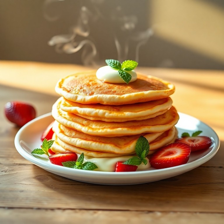 Panquecas Fofinhas Brasileiras com Toque de Creme de Leite