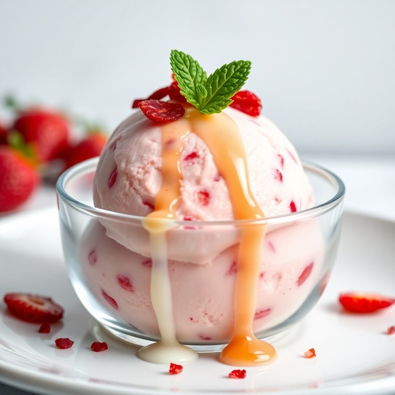 Sorvete Cremoso de Leite e Gelatina (Sem Sorveteira)