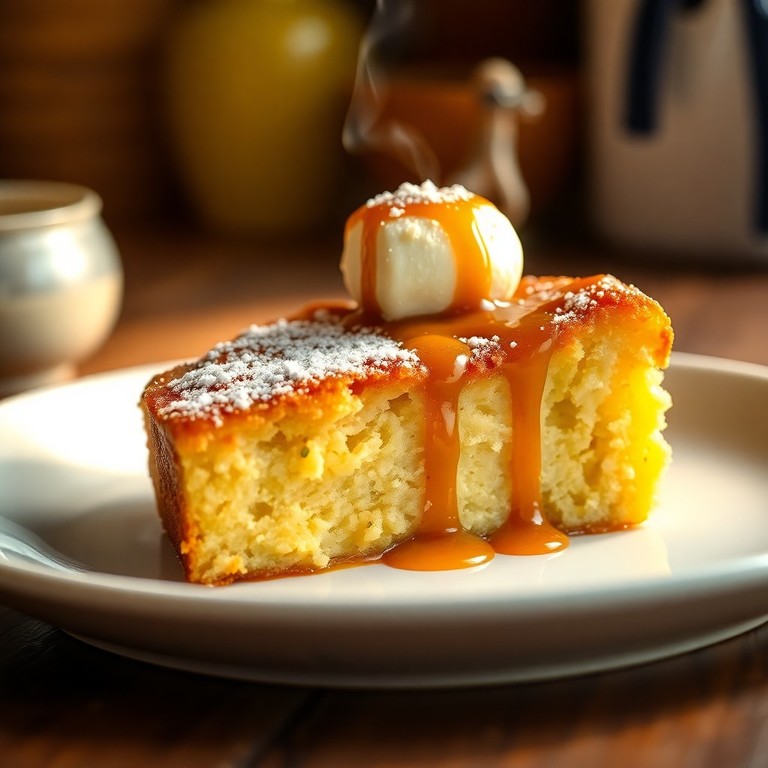 Classic Milkmaid Bread Pudding with Vanilla Custard