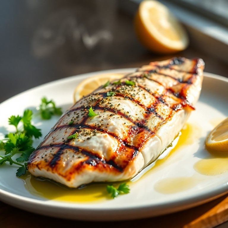 Pescado a la Parrilla con Hierbas Provenzales