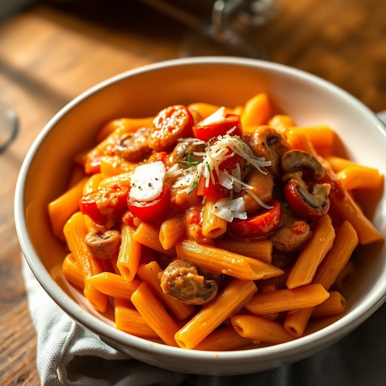 Creamy Tomato & Vegetable Pasta with Emmental