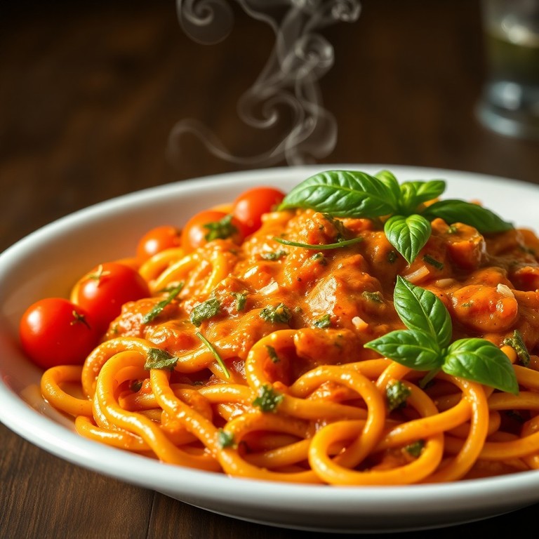 Creamy Tomato and Pesto Pasta