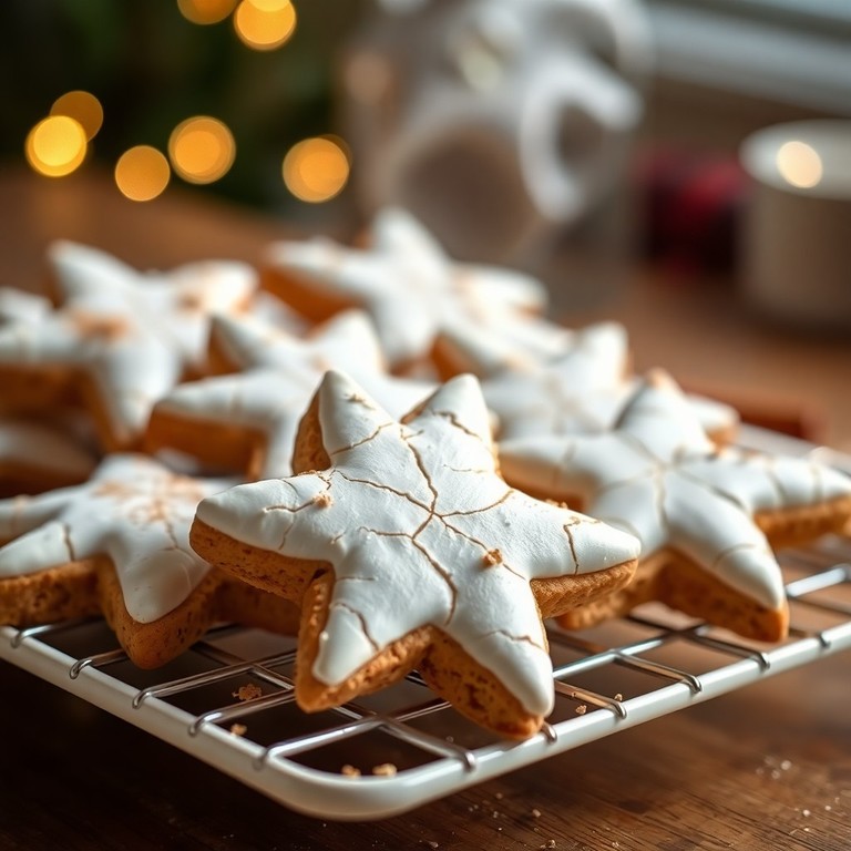 Klassische Zimtsterne mit gemahlenen Mandeln