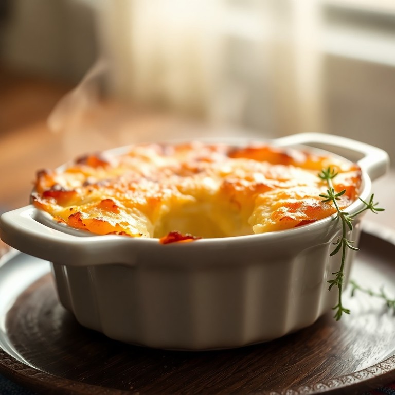 Gratin de Pommes de Terre à la Crème Légère et Fromage Doré