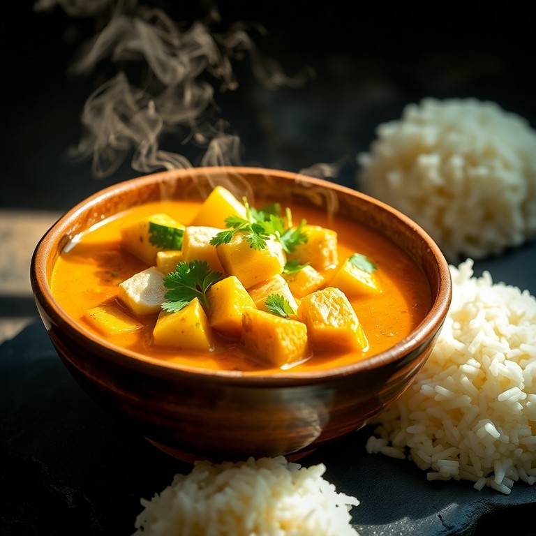 Curry de Atum com Abobrinhas e Batatas