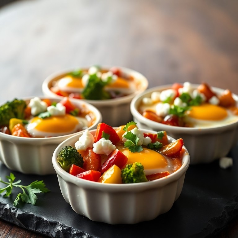 Ovos Assados com Legumes Coloridos para Diabéticos