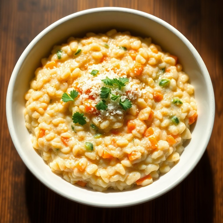 Risotto Cremoso di Orzo con Zucchine e Carote