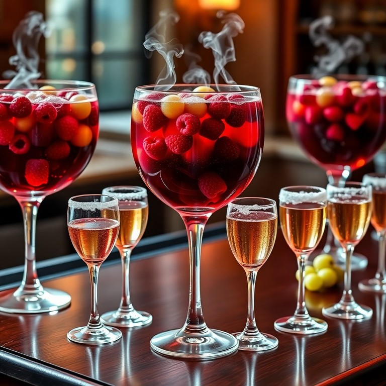 Cóctel de Bienvenida 'Nochevieja' con Vino Espumoso y Frutas