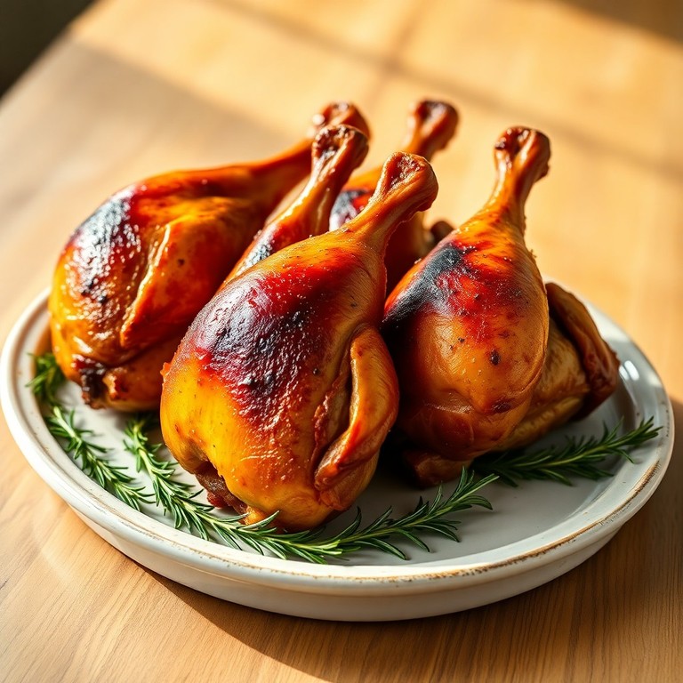 Herb-Infused Roasted Chicken Legs with Crispy Skin