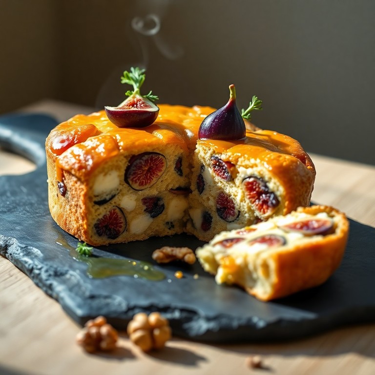 Gâteau Salé aux Figues et au Fromage de Chèvre