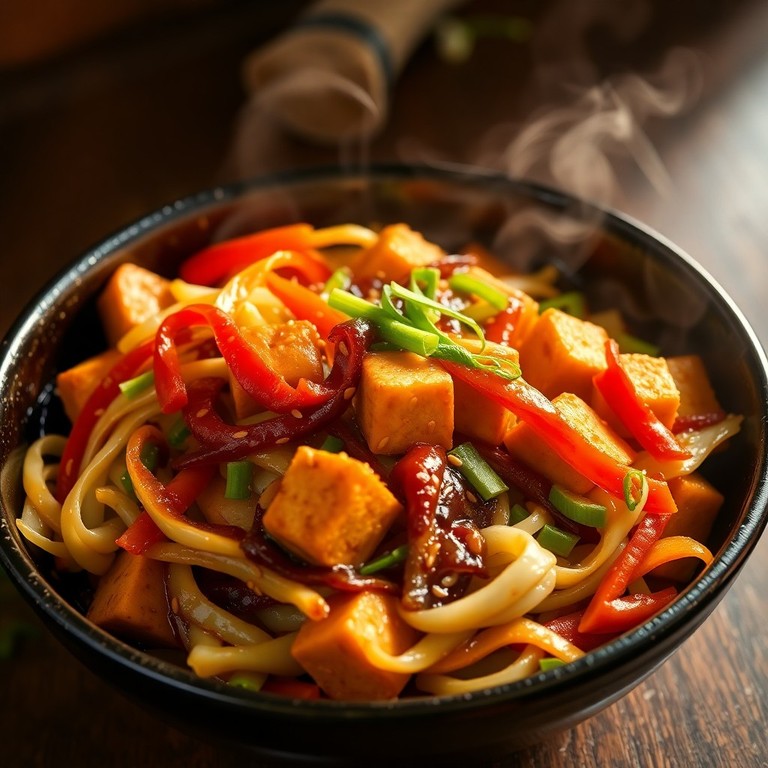 Asiatische Spitzkohl-Pfanne mit Tofu