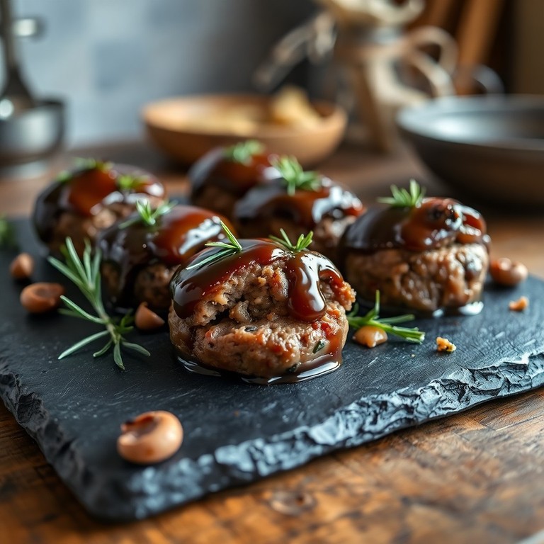 Mini Gehaktbroodjes met Champignon-glazuur