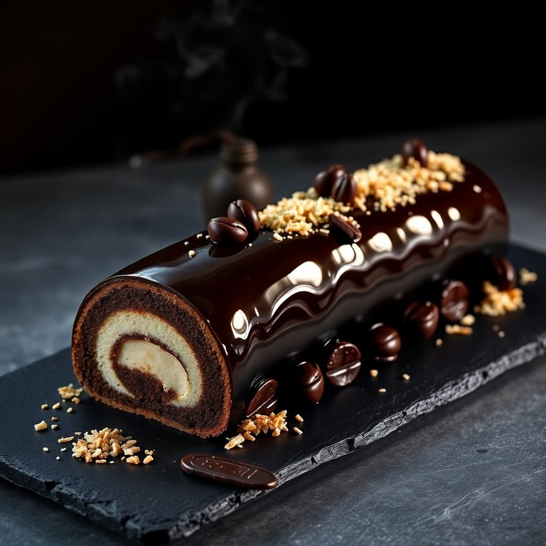 Bûche de Noël Praliné Coco Café Exotique