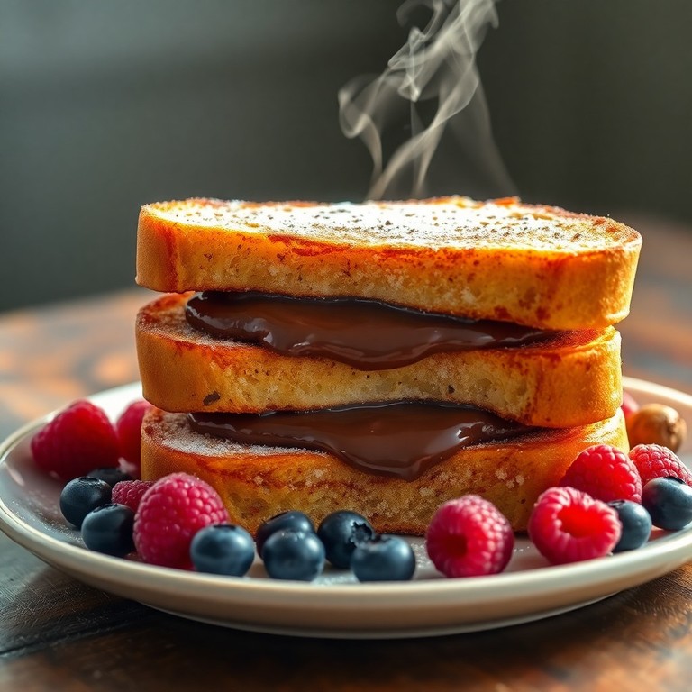 Gefüllte Arme Ritter mit Schokoladen-Haselnuss-Creme