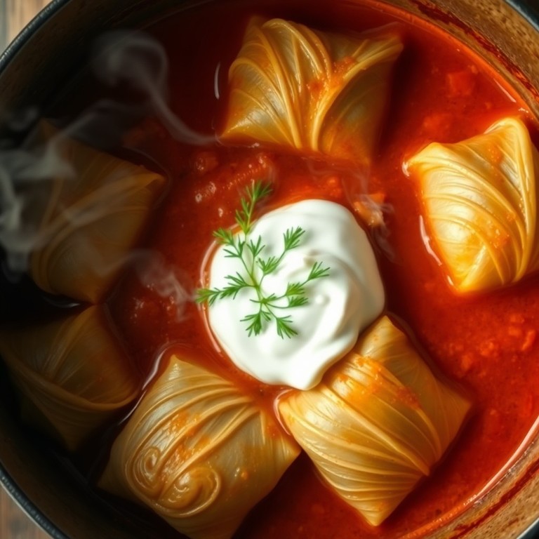 Smoked Paprika & Mushroom Stuffed Cabbage Rolls