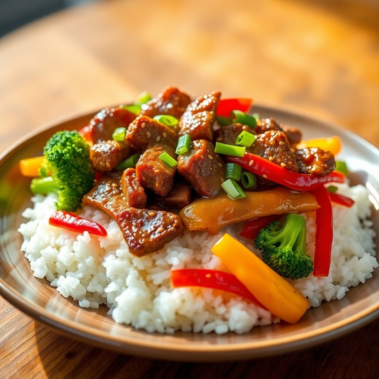 Salteado de Res con Ají Amarillo y Vegetales Orientales