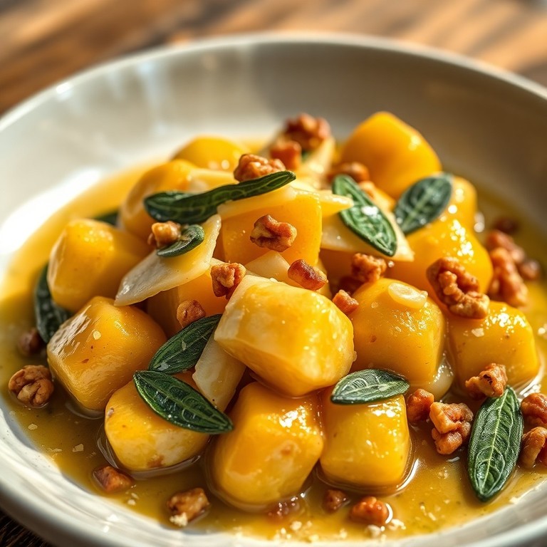 Gnocchis Poêlés au Beurre de Sauge, Mozzarella et Noix