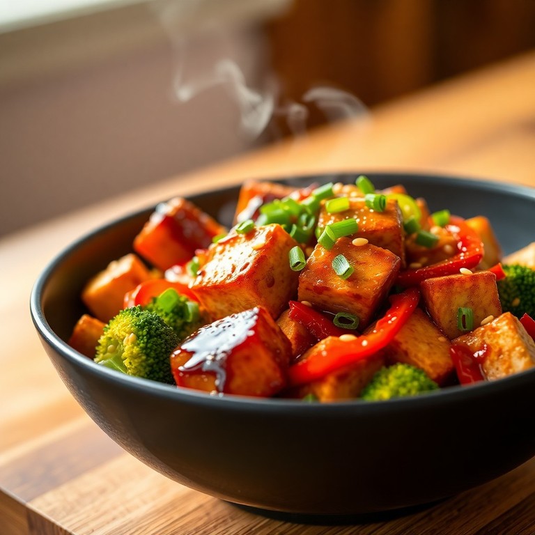 Tofu Sauté Végétalien aux Légumes Croquants et Sauce Teriyaki Express