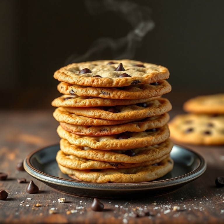 Crispy Chocolate Chip Cookies
