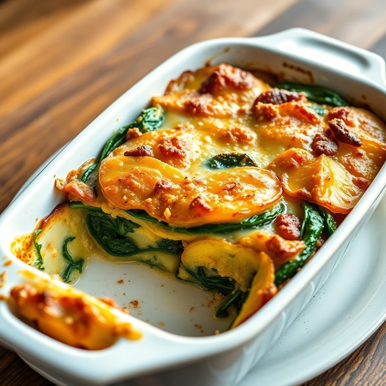 Vegane Spinat-Kartoffel-Gratin